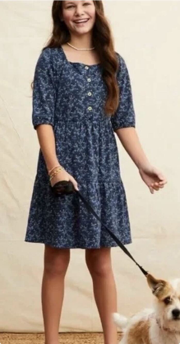 Matilda Jane Just Imagine Seaside Stroll Blue Floral Dress Size 10